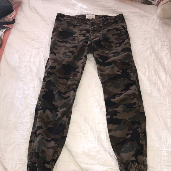 Nili Lotan Pants - Nili lotan camo French military crop zipper pants